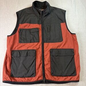 Duluth Trading Utility Vest Mens 2XL Outdoor Fishing Camping Tactical Orange